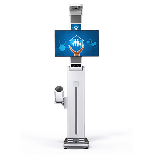 H-P18 32inch Touch Screen Advertising height weight and blood pressure scale